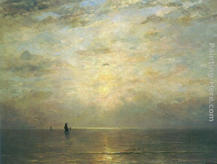 Setting Sun painting - Hendrik Willem Mesdag Setting Sun art painting